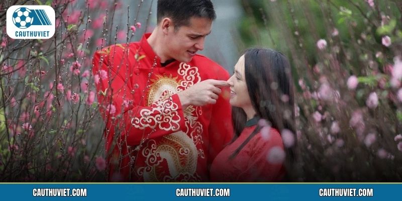 Filip Nguyễn và vợ trong khoảnh khắc hạnh phúc